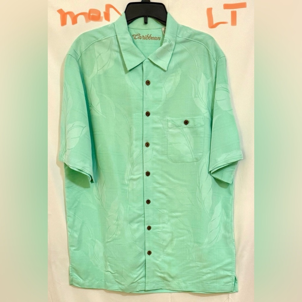 Caribbean Light Green Casual Shirt